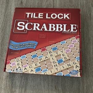 Tile Lock Scrabble game | Played once! | Includes all of the pieces + board.